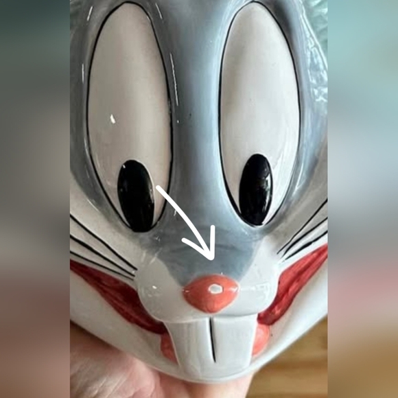 Vintage Bugs Bunny NY Statue Of Liberty Cookie Jar Looney Tunes 14 1996 - Picture 3 of 3